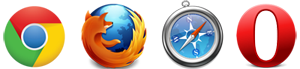 Site optimisé pour navigateur : Chrome - Firefox - Safari - Opera